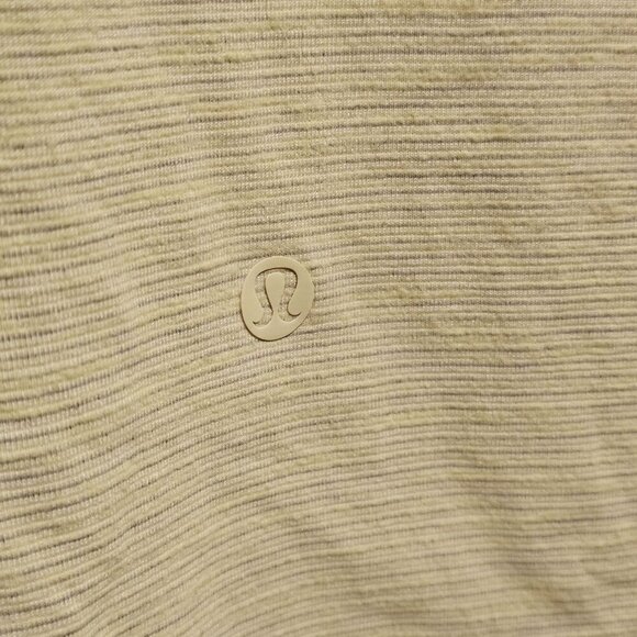 Lululemon Crossback Top Blouse Shirt Women Size 10 Green Neon - Picture 5 of 13